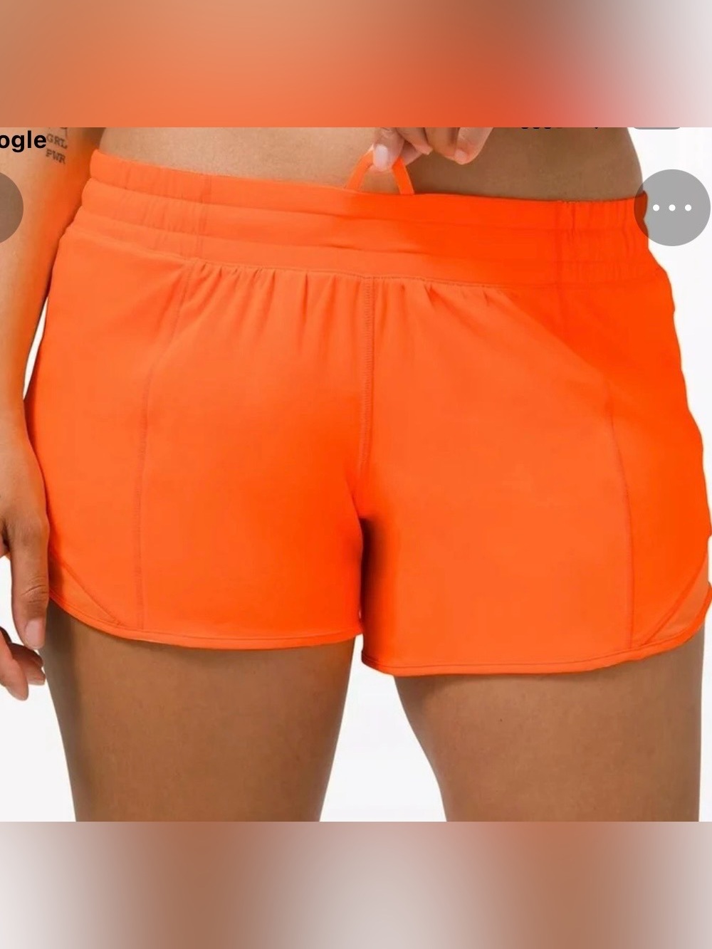 Lululemon Hotty Hot 4 inch Inseam Low-Rise  Orange Women’s Shorts Sz 6